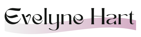 logo evelyne Hart blanc et rose